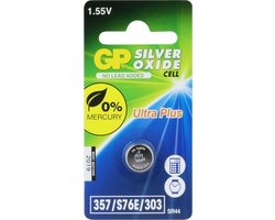 GP Batteries - GP Batteries Gp Knoopcel Zilver D357/sr44 - 30 Dagen Niet Goed Geld Terug