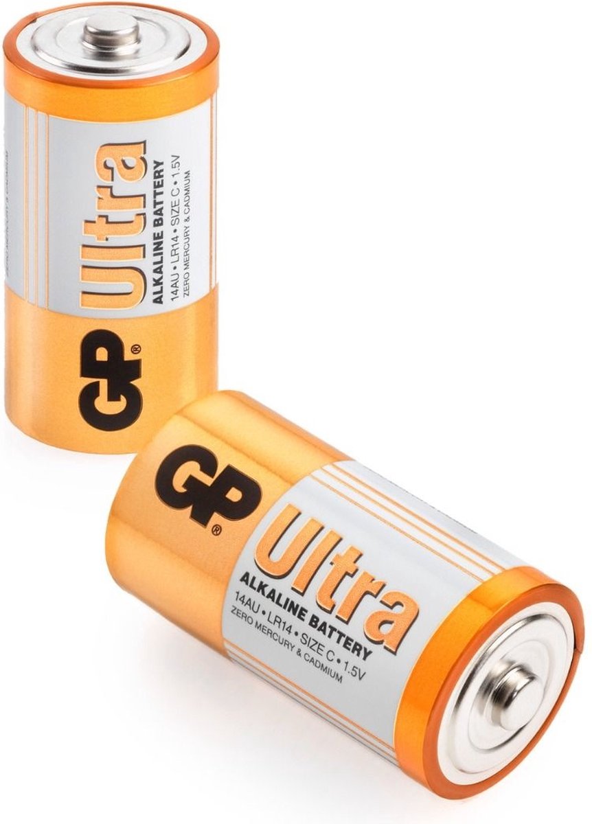 GP C Ultra Alkaline Batterijen - 2 stuks | bol.com
