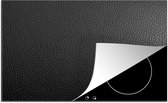 KitchenYeah® Inductie beschermer 90x52 cm - leer-structuur-of-achtergrond-zwart-wit-gvt9kn1ddtv6lvud-5-3-v2 - Kookplaataccessoires - Afdekplaat voor kookplaat - Inductiebeschermer - Inductiemat - Inductieplaat mat