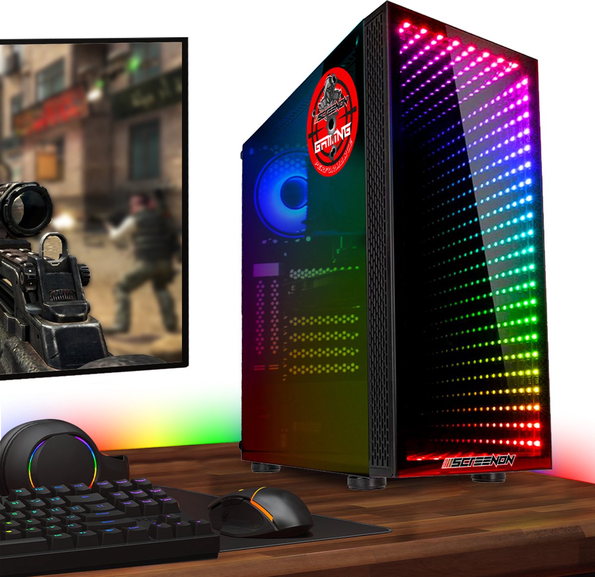ScreenOn Game PC Ryzen 5 met Geforce RTX 3050 - afbeelding 3