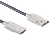 Câble HDMI 2.0 Slimline - 4K 60Hz - 1,5 mètres - Zwart