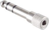 Adaptateur audio stéréo S-Impuls 6,35 mm (m) - 3,5 mm Jack (v) - métal