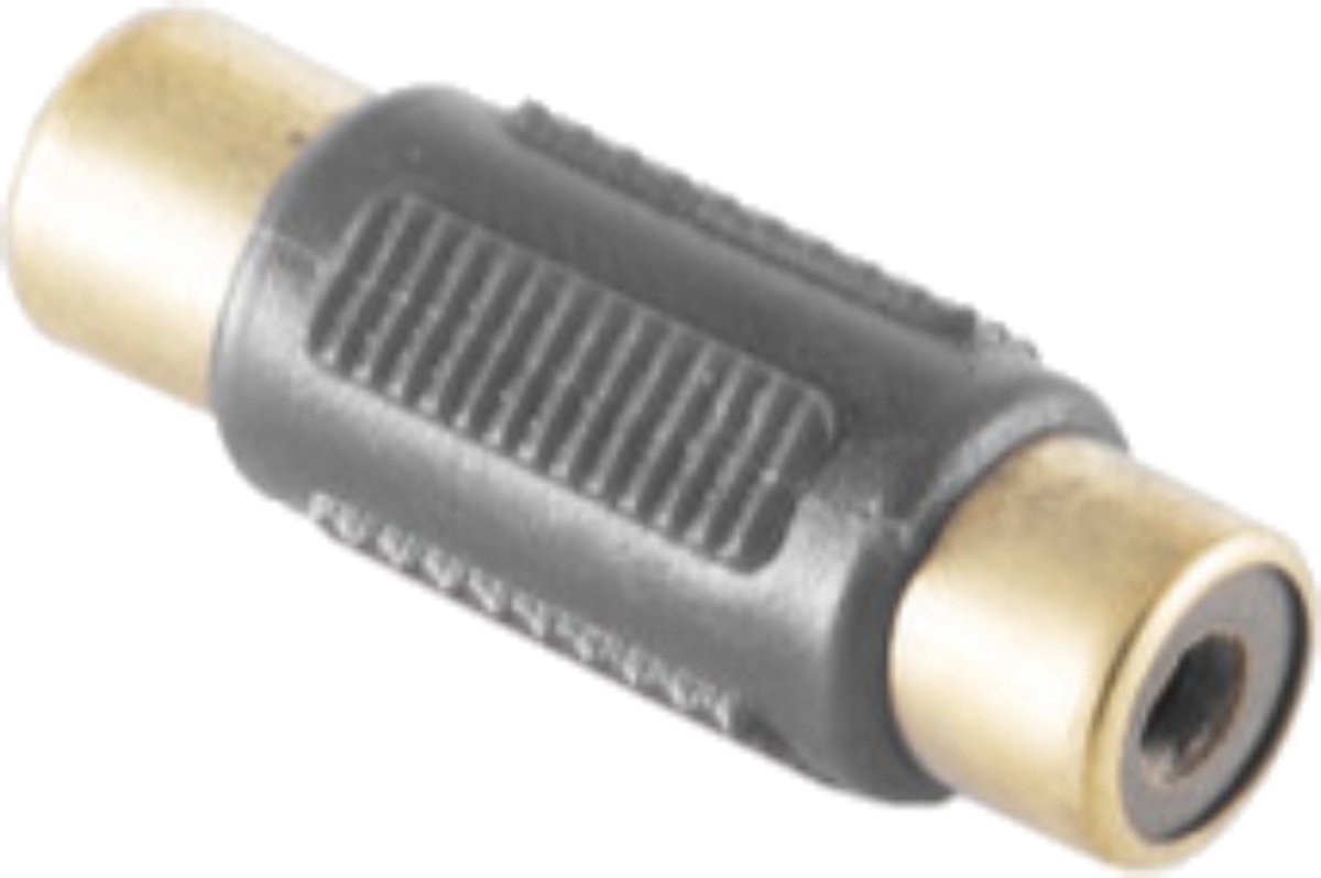 Image of S-Impuls Tulp mono audio koppelstuk - zwart / verguld