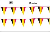 Vlaggenlijn Belgie 10 meter - Landen EK WK Belgium festival thema feest fun vlaglijn