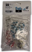 LB Tools 40x soldeerverbinder Blauw, Geel, Rood, Wit (0.4 t/m 6.0 mm) | Soldeerhulzen | Kabelverbinder | Soldeerhulzen | 40 stuks