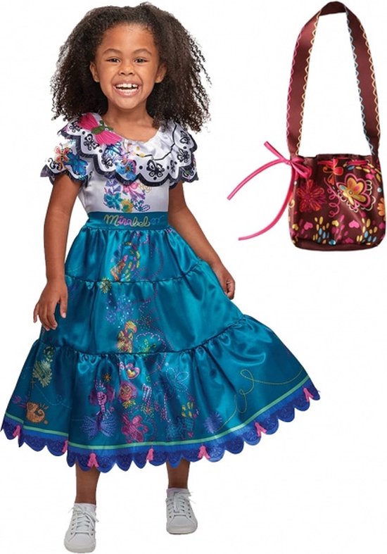 Encanto Mirabel jurk + tas - 98/104 (110) 3-4 jaar - Verkleedkleding  kostuum Meisje | bol.com