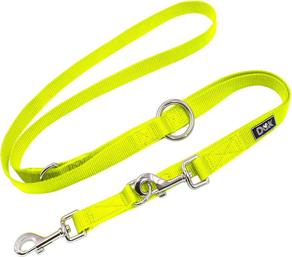 Ddoxx Laisse Chien Nylon Réfléchissante, Réglable En 3 Position, 2 M, Nombreuses Couleurs & Tailles