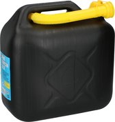All Ride Jerrycan 10 Liter - Benzine en Water - UN-Gecertificeerd voor Gevaarlijke Vloeistoffen - Incl. Trechter/Benzineslang - Zwart/Geel