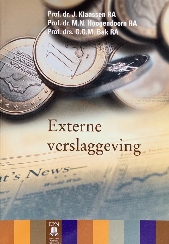 9789011056084 - Externe Verslaggeving