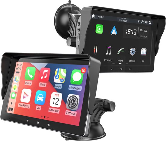 Drank Definitief stap Navigatiesysteem 7 inch - 2023 - Apple Carplay (draadloos) - Android Auto -  Universeel... | bol.com