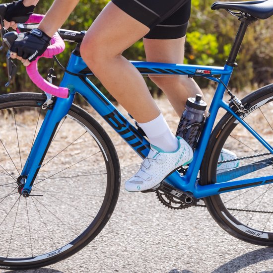 GripGrab - Lightweight SL Korte Performance Zomer Fietssokken 1 Paar Coolmax Wielersport Sokken Low Cut - Wit - Unisex - Maat XS (35-38) van Gripgrab — afbeelding 3
