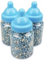 Baby fles blauw geboorte muisjes blauw 12 flesjes