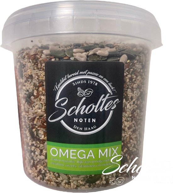 Omega Zadenmix XL | 700 Gram | Biologisch | Zaden Mix | Vers