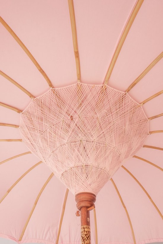 Bali parasol - roze - 180 cm