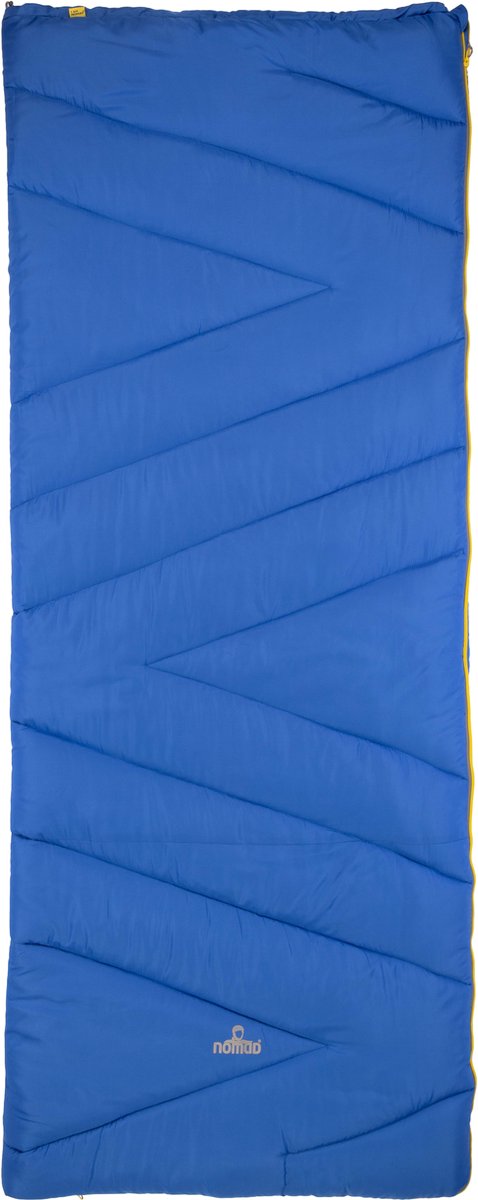 NOMAD® Bronco Slaapzak - 205x80cm Blauw - Lichtgewicht & Kwalitatief - Slaapzak - Incl Hoes - Zachte voering - Koordtunnel van NOMAD — afbeelding 2