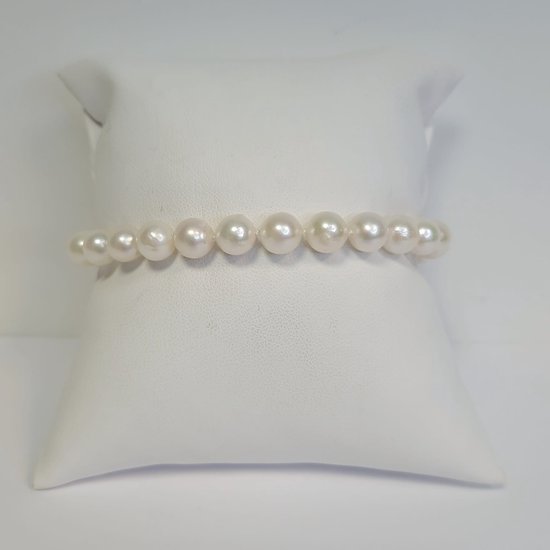 Parel armband - echte parels - akoya parel - dames/heren armband - sale Juwelier Verlinden St. Hubert – van €465,= voor €379,=