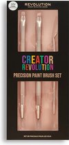 Creator Revolution Precision Paint Brush Set van drie penselen voor precieze oogmake-up