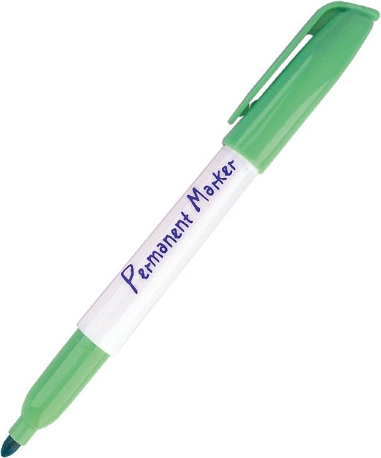 Collall permanent markers for shrink Light green (10 pcs)