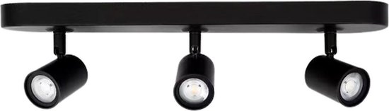 Moderne plafondlamp 3-lichts verstelbaar ALEXANDER - Zwart - Dimbaar - 480 x 130 mm - 3x 4W - 3x 345 Lumen - Met montage materiaal - LED Verlichting