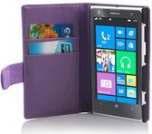 Cadorabo Hoesje voor Nokia Lumia 1020 in LILA VIOLET - Beschermhoes van glad imitatieleer en kaartvakje Book Case Cover Etui