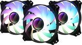 Zalman ZM-IF120 (3pack+ ZM-4PALC controller), 120mm Milky White aRGB Fan, infinity effect, 1,200 RPM, 21.0dB(A), 55.2CFM, 1-to-2 Addressable RGB LED Splitter Cable included
