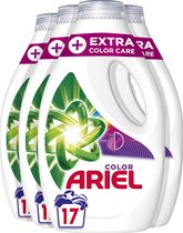 Ariel Vloeibaar Wasmiddel + Extra Kleurverzorging - 4 x 17 Wasbeurten - Voordeelverpakking