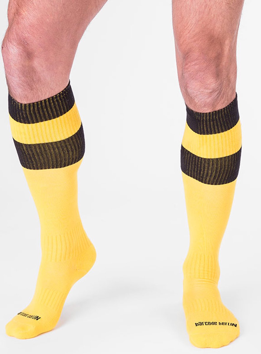Barcode Berlin Football Socks yellow / black - Size S/M