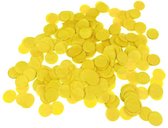 Confetti - confetti geel - confetti ballonnen - ballonnen confetti verjaardag - Zijdevloei Confetti geel (40gr) -