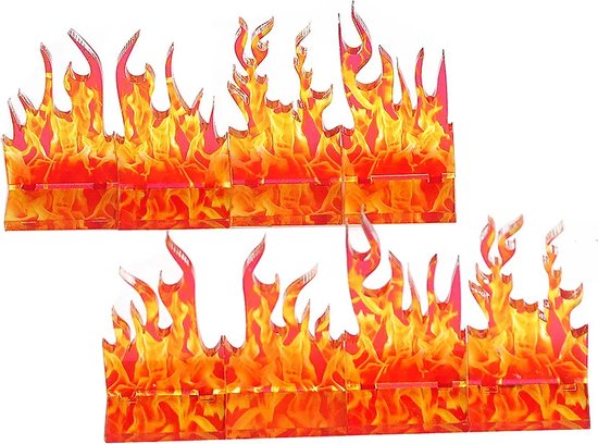 Mur de feu miniature (Set de 8) effets de sort terrain de Flame pour D&D,  Dungeons and