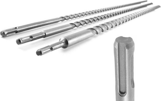 Set de 5 forets à béton SDS-plus extra longs (60 cm) (10, 12, 16, 18 et 20 mm)