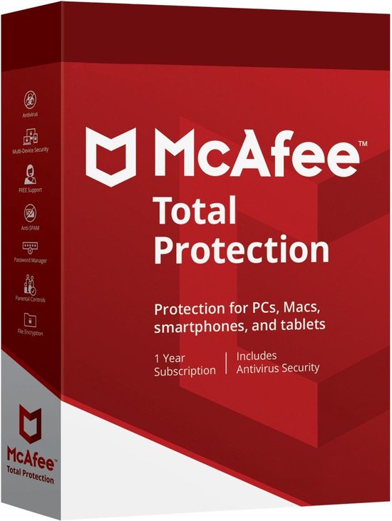 Foto: Mcafee total protection 1 jaar 3 apparaten