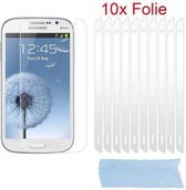 Cadorabo Schermbeschermers geschikt voor Samsung Galaxy S DUOS - Beschermende folies in HOOG HELDER - 10 stuks zeer transparante beschermfolie tegen stof, vuil en krassen