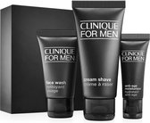 Clinique for Men Set of 3 Travel Size Face Wash + cream Shave + day creme