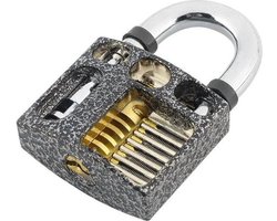 Oefenslot Lockpick - Binnenkant Opengesneden Slot - Lockpicking Set