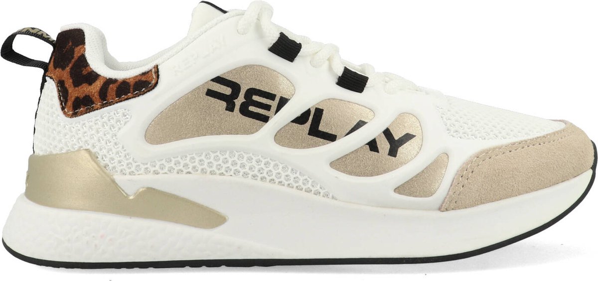 Replay Maze Jr Lage sneakers - Meisjes - Wit - Maat 31 op Prijzenvolger.com