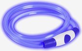 Blauwe LED Halsband voor honden - Small size - blauw verlichte halsband - 50 cm - Graag nauwkeurig de maat opmeten! - Lichtgevende Halsband Hond - Oplaadbaar via USB - adjustable - verstelbaar - verstelbare halsband USB oplaadbaar