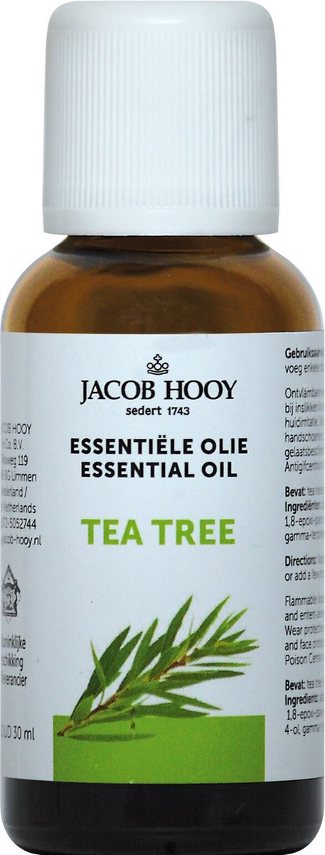 droog Ondraaglijk kip Jacob Hooy Tea tree - 30 ml - Etherische Olie | bol.com