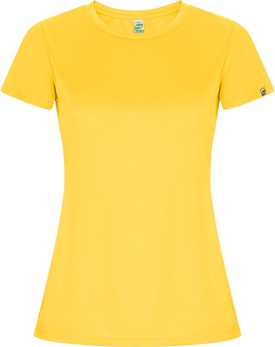 Chemise de sport ECO jaune pour femme manches courtes 'Imola' marque Roly taille M
