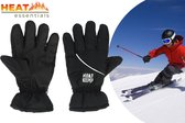Skihandschoenen Heren - Skihandschoenen Dames – Zwart - XXL - Unisex - Thermo Handschoenen - Waterdichte Handschoenen - Ski Handschoenen Dames – Waterproof - Handschoenen Winter