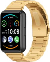 iMoshion Bandje Geschikt voor Huawei Watch Fit 2 - iMoshion Stalen band - goud