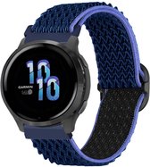 iMoshion élastique en nylon 22 mm - Convient pour Samsung Galaxy Watch 46 mm / 3 (45 mm) / Gear s3 - Polar Vantage M2 / Grit X - Garmin Vivoactive 4 / Venu 2 - Huawei Watch GT 3 (pro) / 2 - Amazfit GTR - Bleu foncé