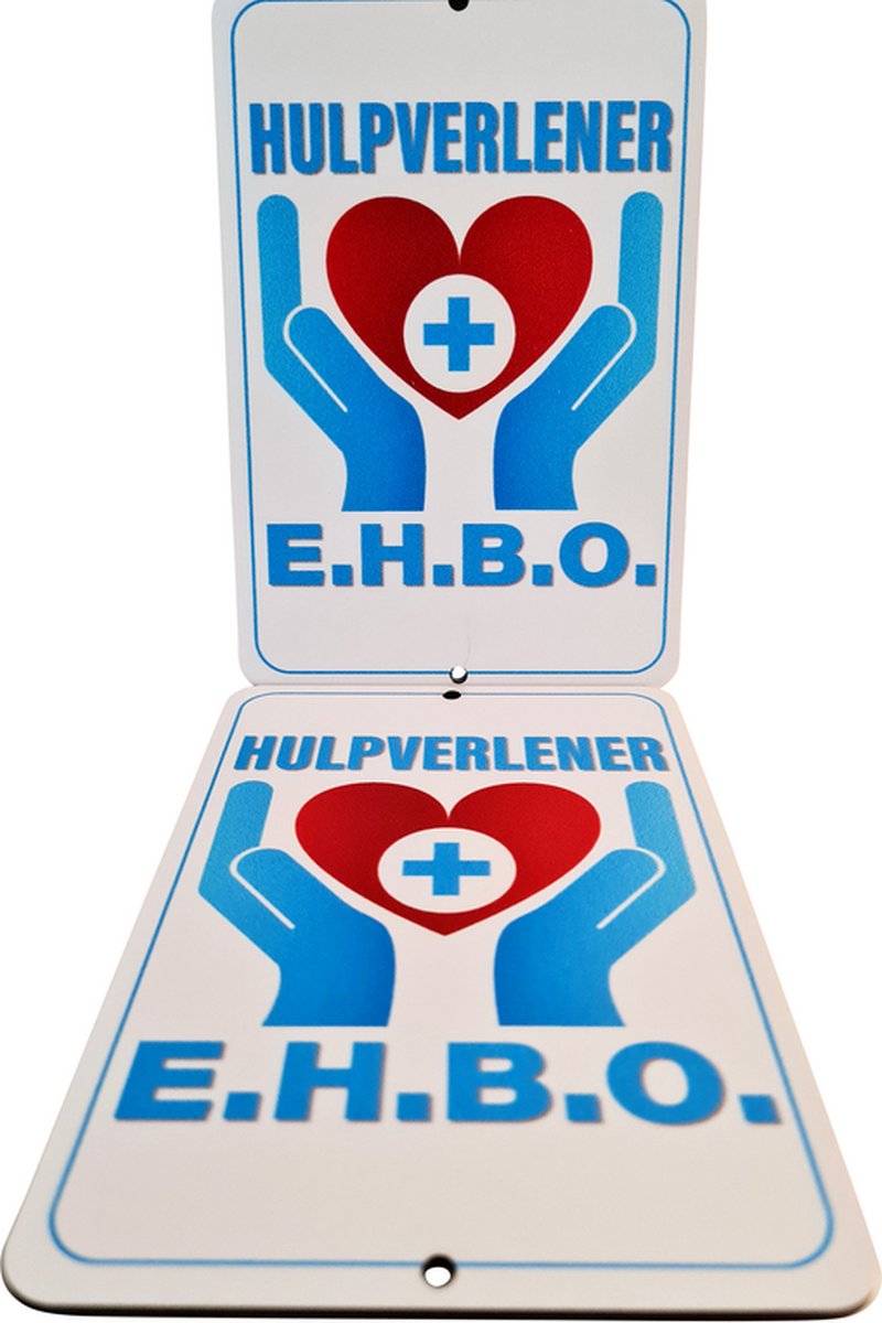 Autobordje HULPVERLENER E.H.B.O. (16cm x 11cm)