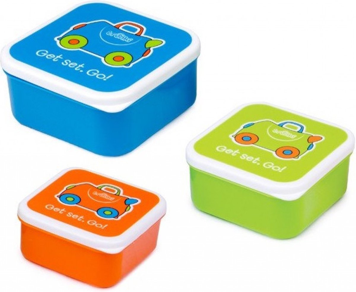 Trunki eat snack doosje BLAUW 3 stuks