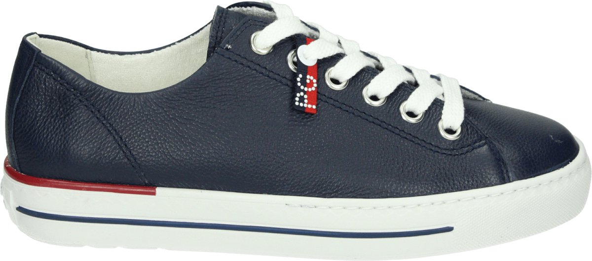 Paul Green - 4760 - Lage sneakersDames sneakers - Kleur: Blauw - Maat: 38.5