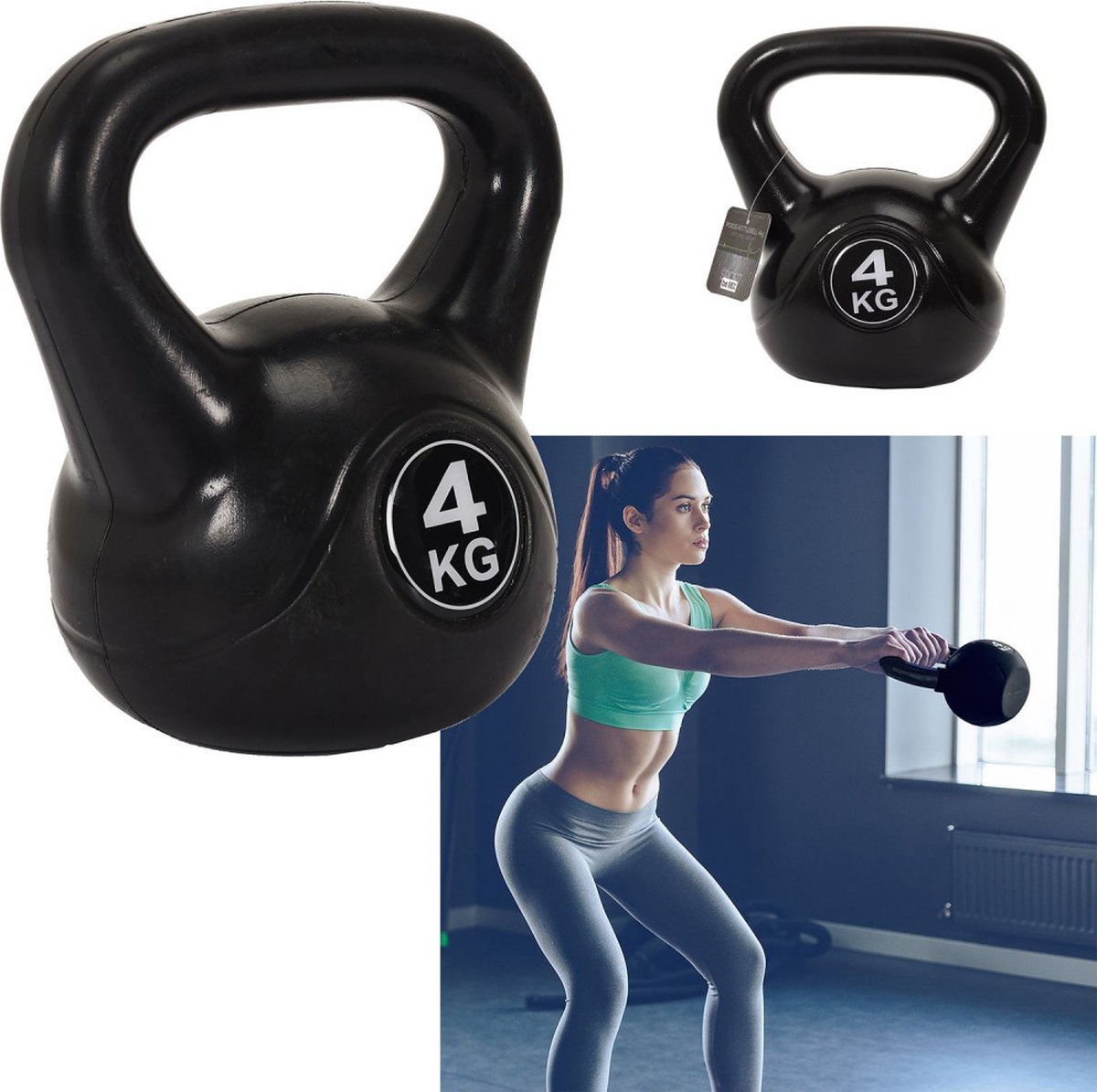 Sport fitness apparat Gewicht kettlebell 4kg -SP0016