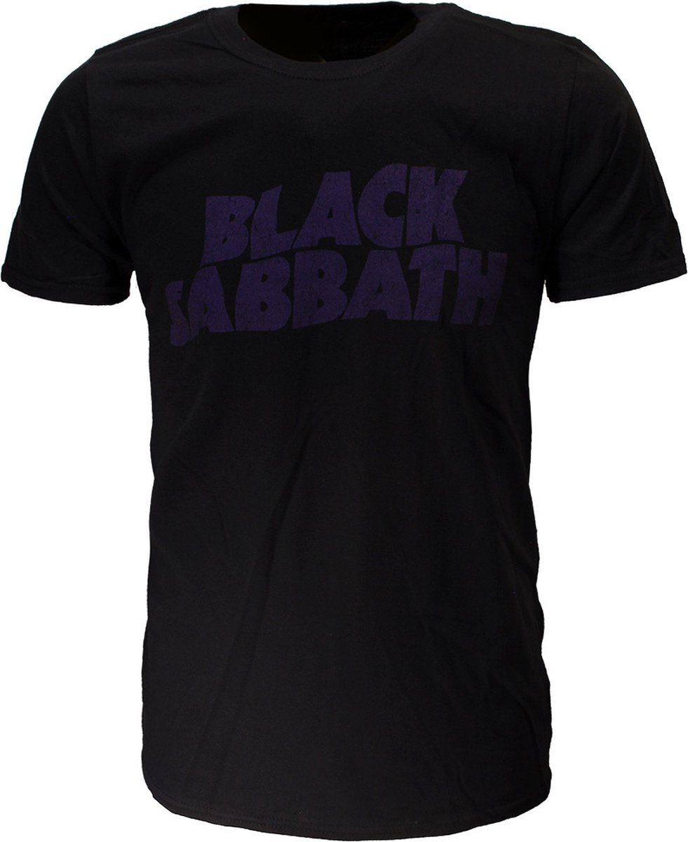 Black Sabbath Vintage Wavy Logo T-Shirt - Officiële Merchandise - L