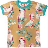 Curious - Kaketoe - t-shirt - unisex - kraamcadeau - babyshower - 100% biologisch katoen - maat 86