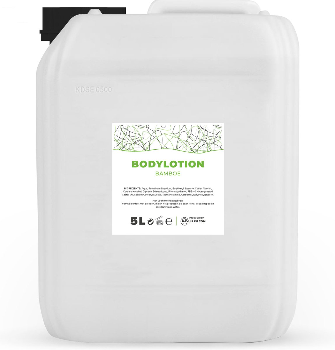 Bodylotion - Bamboe - 5 Liter - Jerrycan - Navulling - Navullen