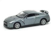 Nissan GT-R (Grijs) (10 cm) 1/43 Welly Nex [Modelauto - Schaalmodel - Miniatuurauto]