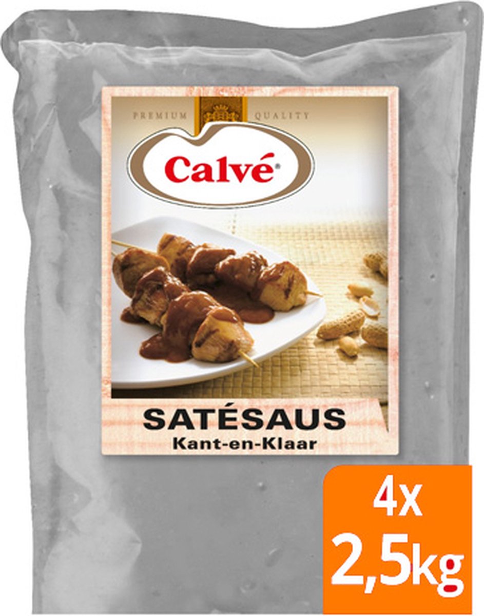 Calvé - Satésaus (Kant en klaar) - 4x 2,5kg